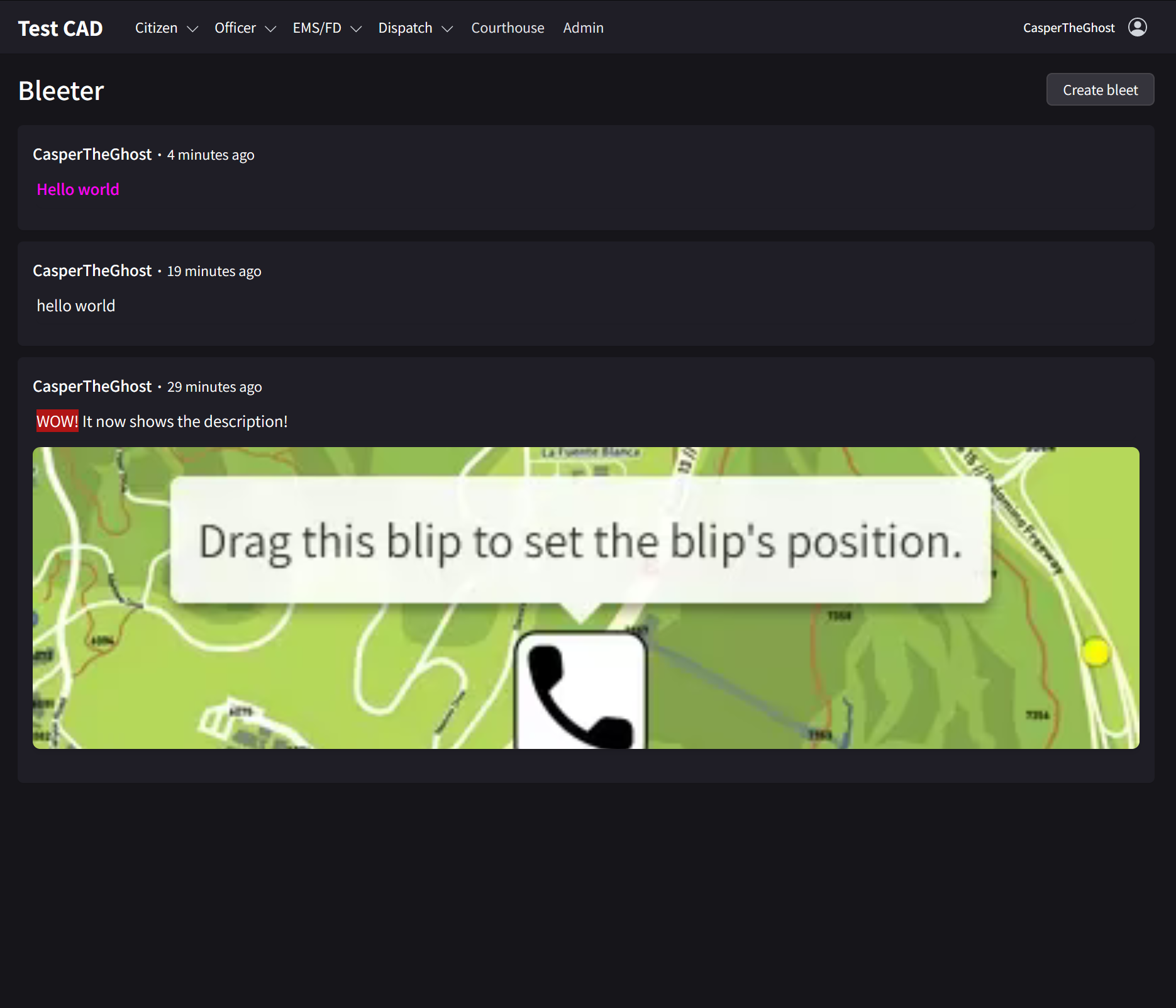 Bleeter Feed